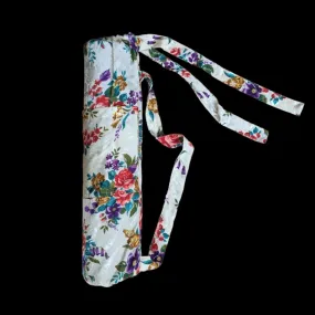 Silky floral yoga mat bag