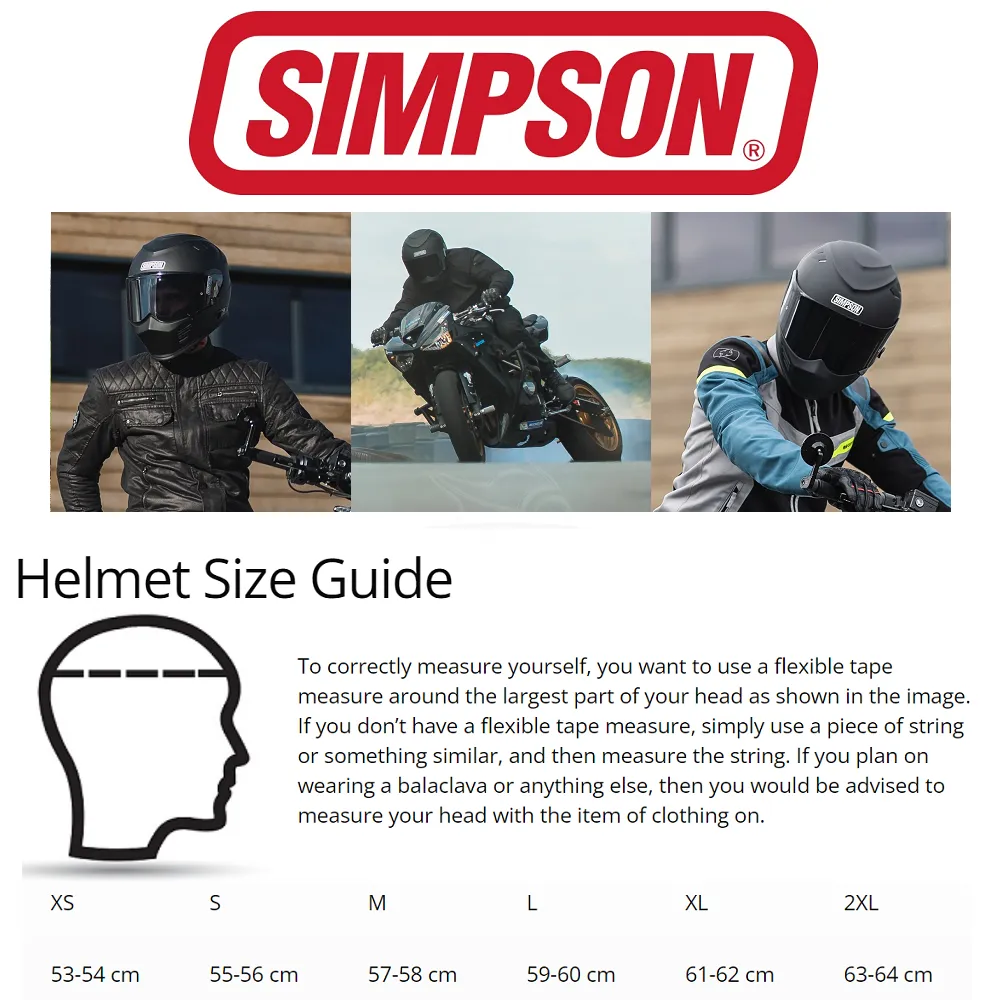 Simpson Darksome 06 Plain Helmet - Matt Black