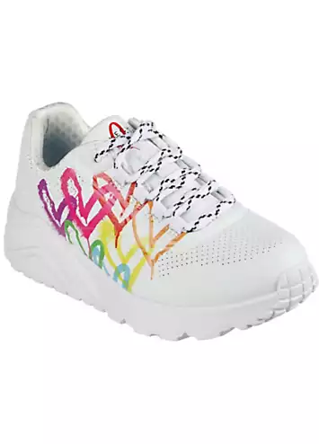 Skechers Lite Love Bright Trainers - White | Grattan