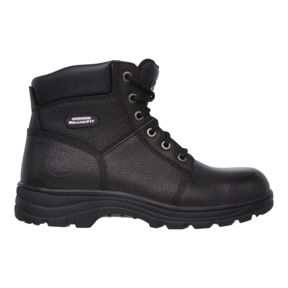 Skechers Men Black Workshire Steel Toe Safety Boot