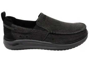 Skechers Mens Relaxed Fit Arch Fit Melo Port Bow Comfortable Shoes