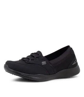 SKECHERS Microburst 2.0 Black Leather Sneakers