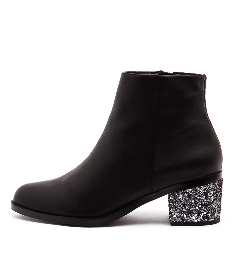 SOL SANA Jenni Boot Black Steel Gli Leather