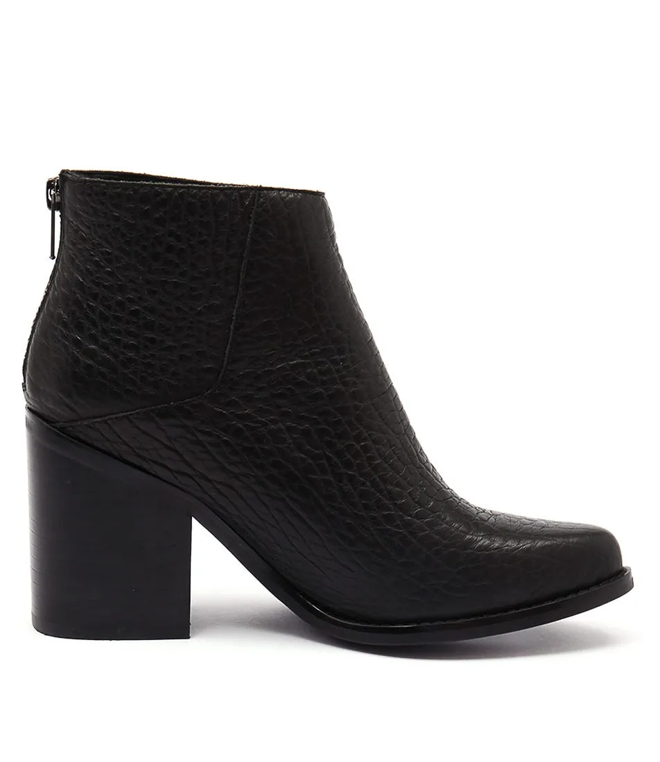 SOL SANA Leo Boot Black Elephant Leather