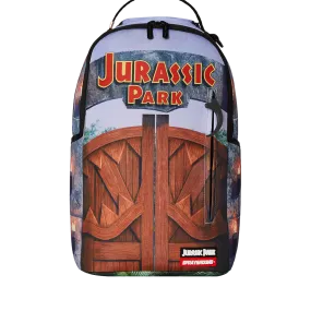 Sprayground Welcome to Jurassic Shark Backpack - Brown / Blue / Orange