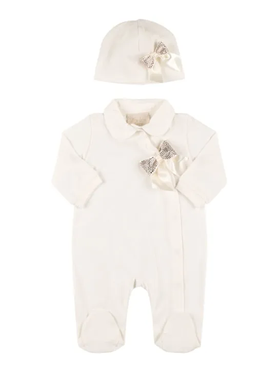 Story Loris   Interlock cotton hat & romper 