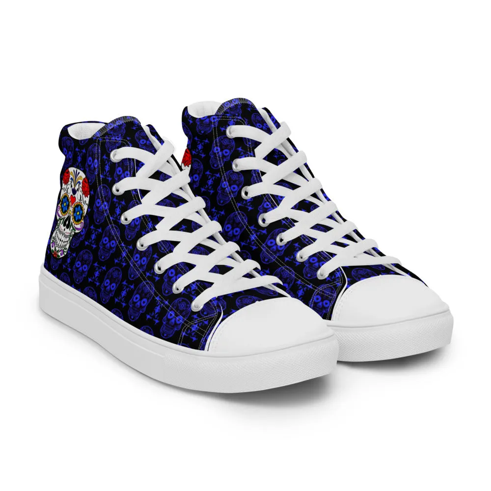 Sugar Skulls Women’s High Top Canvas Shoes