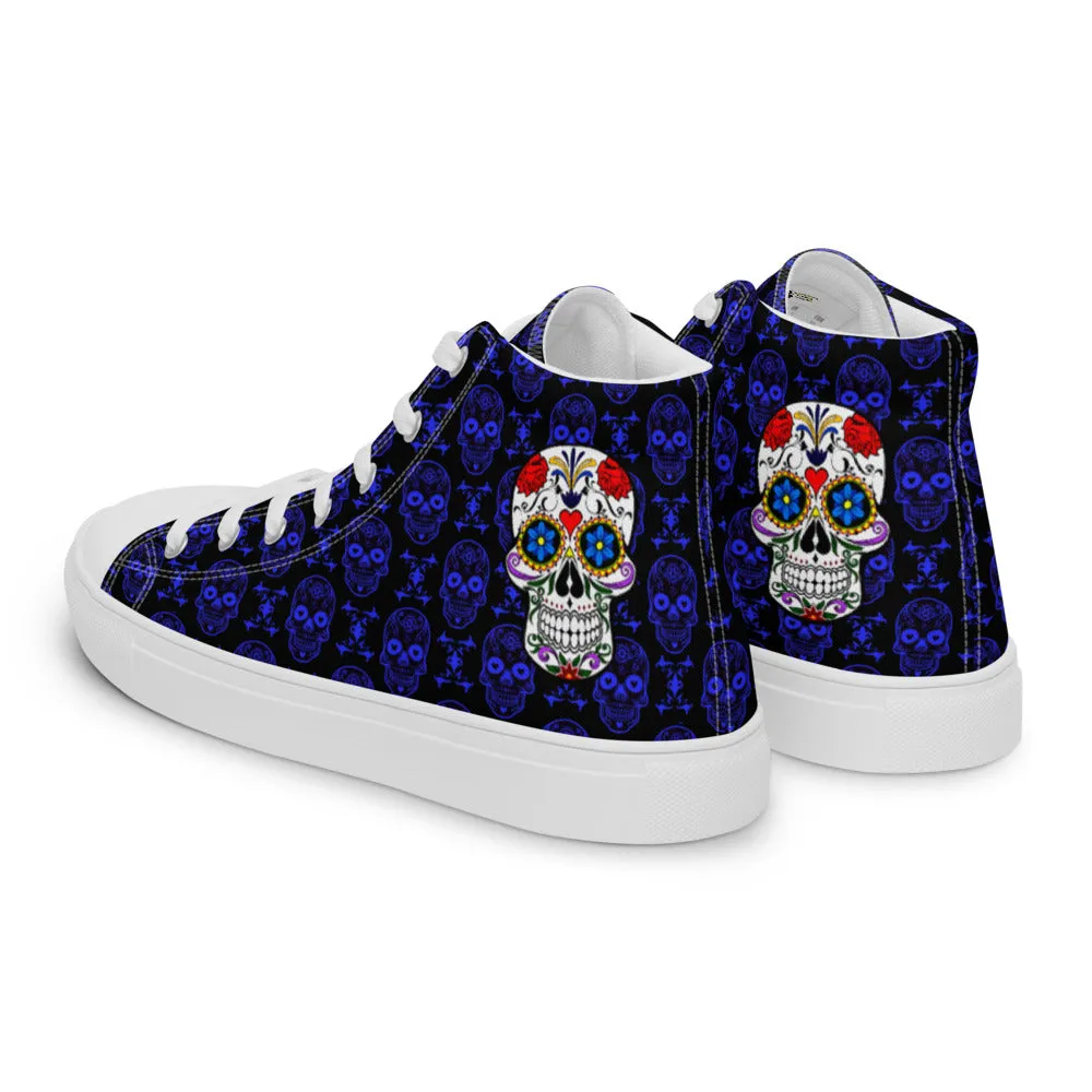 Sugar Skulls Women’s High Top Canvas Shoes