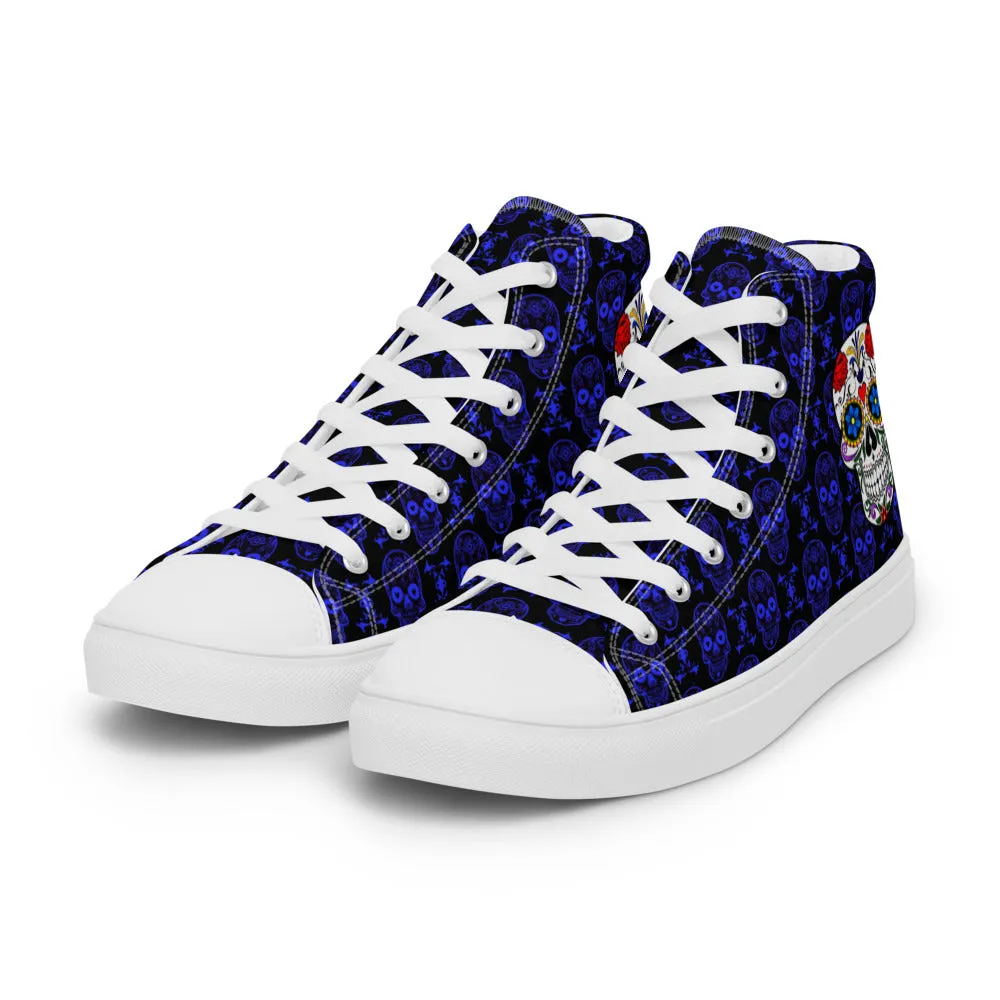 Sugar Skulls Women’s High Top Canvas Shoes