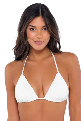 Swim Systems Kali Triangle Bikini Top - White