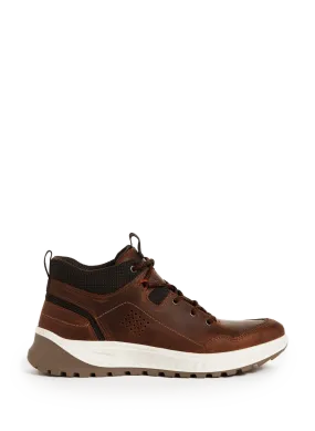 TBS  Lawrens high-top leather sneakers - Brown