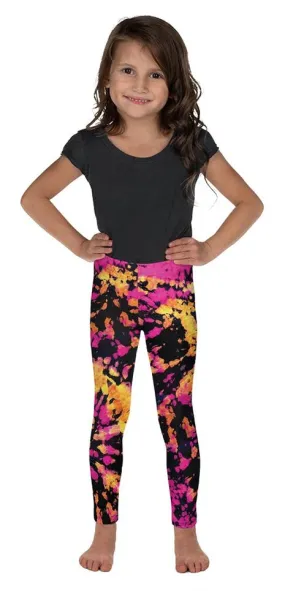 Tie Dye Multicolor Kid's Leggings