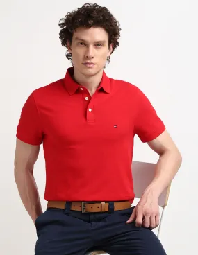 Tommy Hilfiger Solid Cotton Polo Shirt