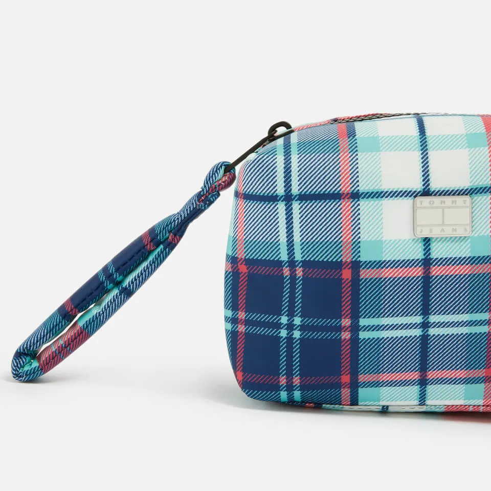 Tommy Jeans Conscious Tartan Shell Hype Vanity Bag