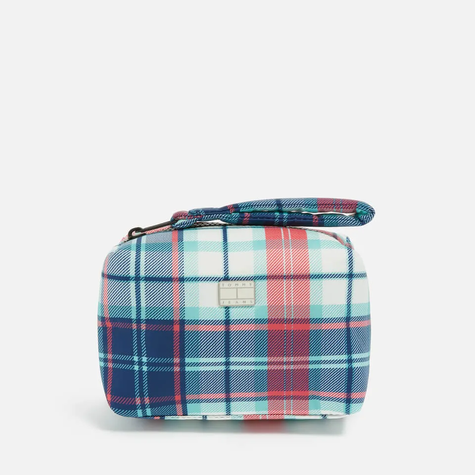 Tommy Jeans Conscious Tartan Shell Hype Vanity Bag