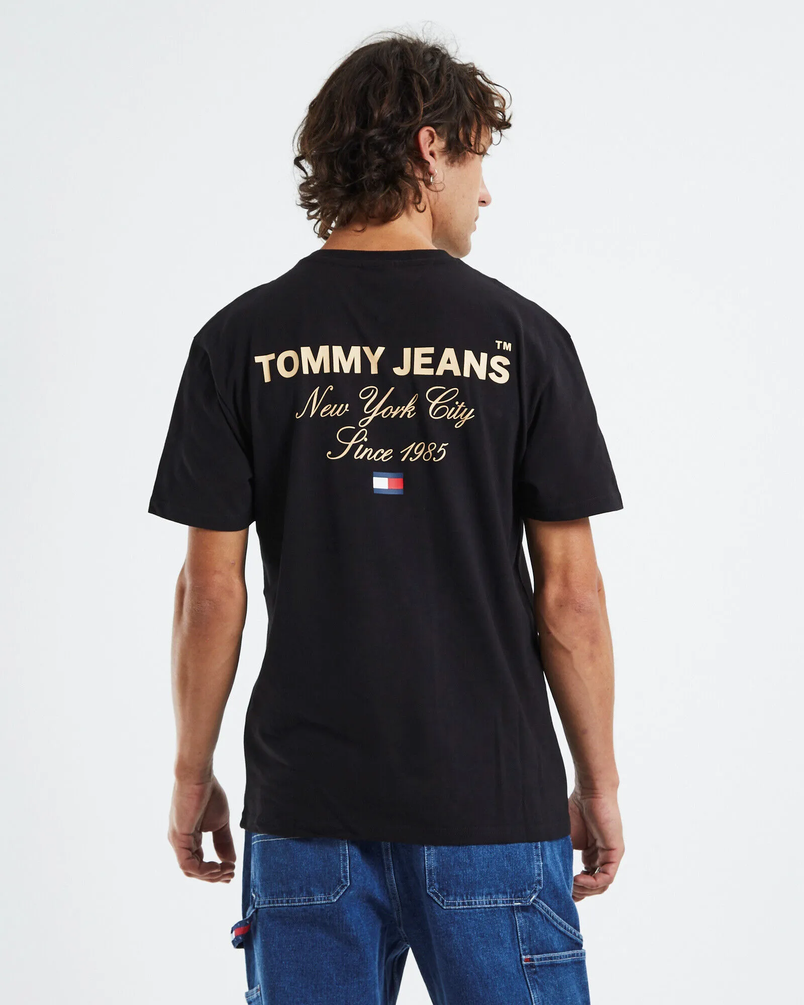 Tommy Jeans TJM Timeless Font T-Shirt Black