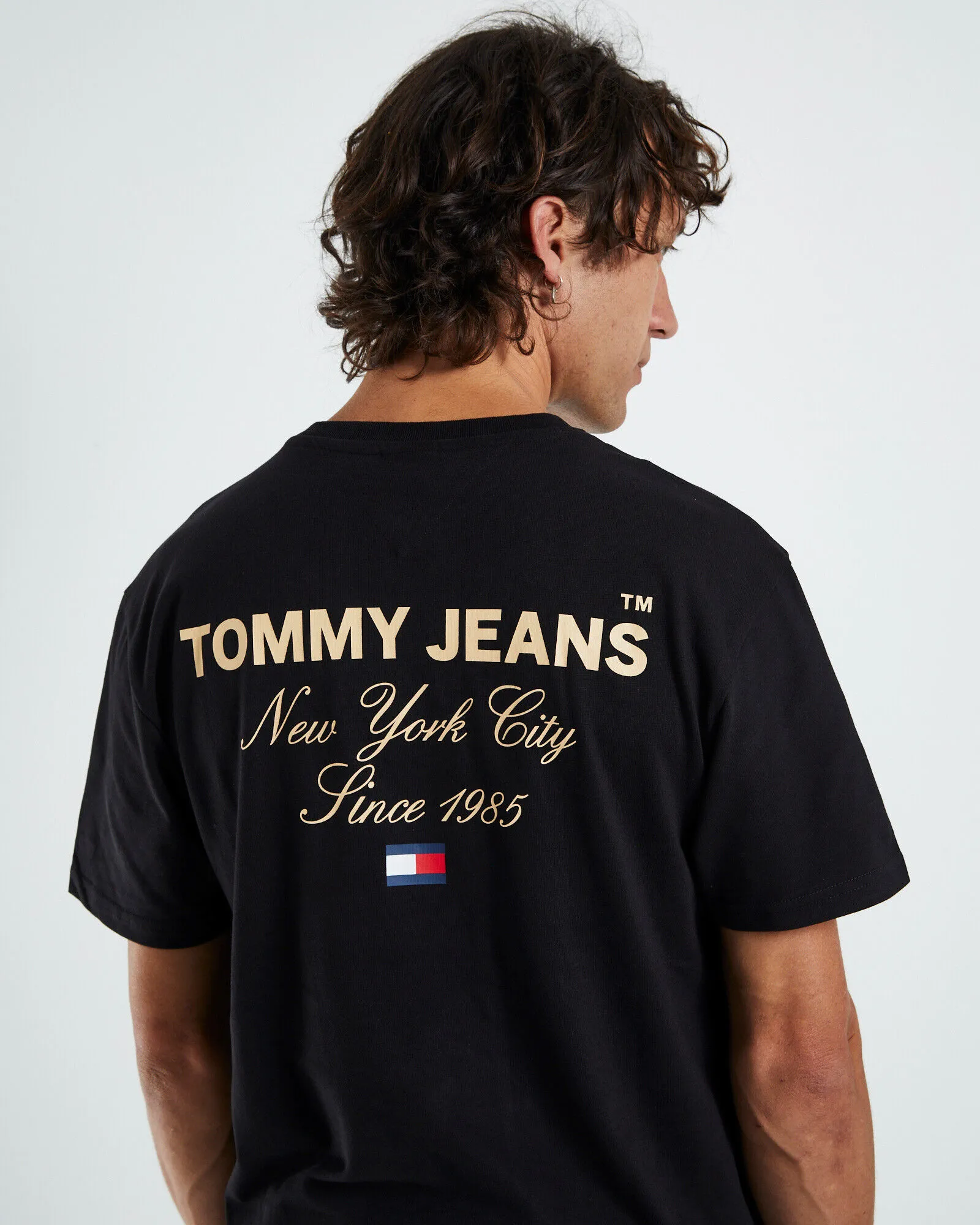 Tommy Jeans TJM Timeless Font T-Shirt Black