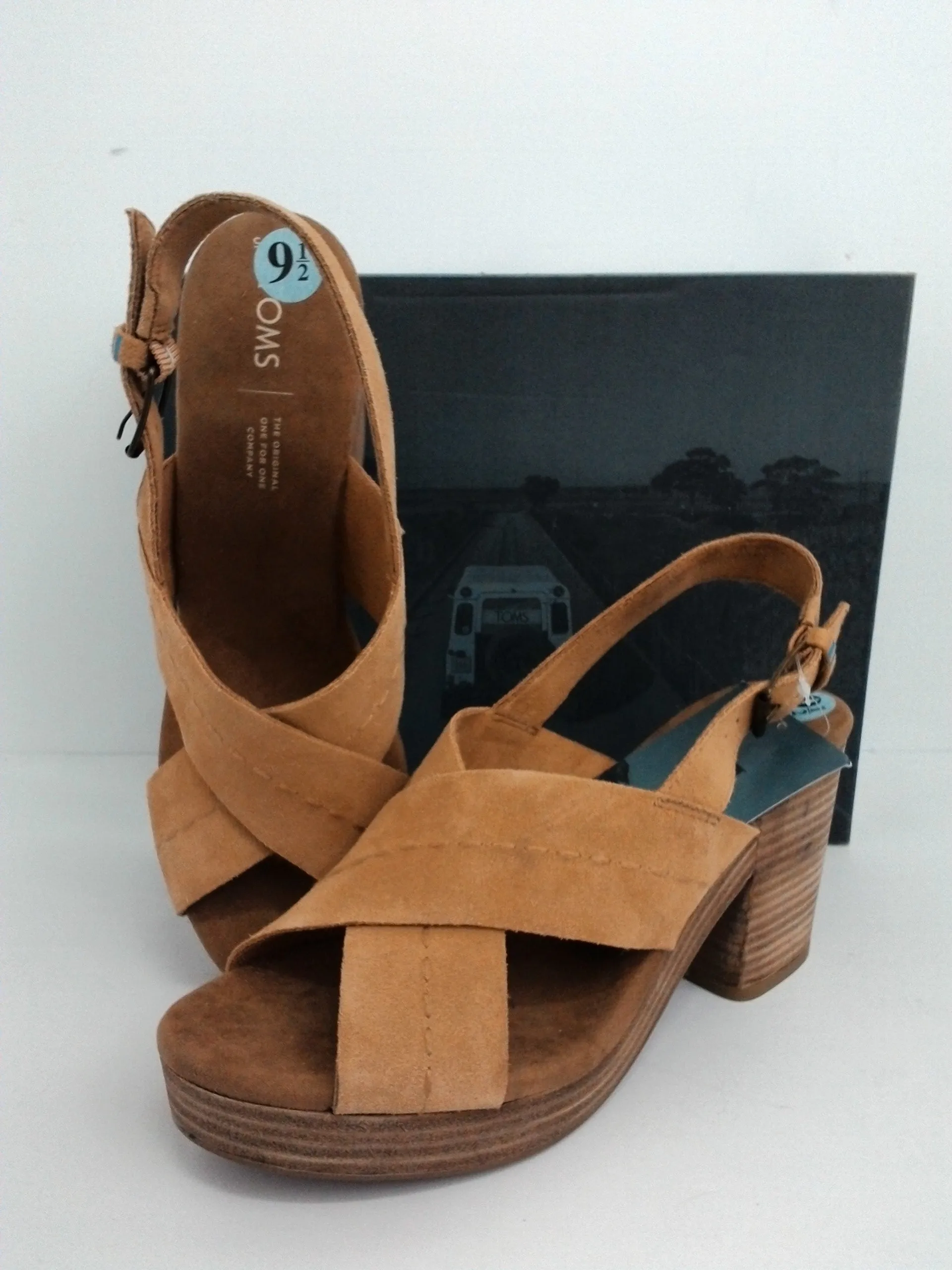 Toms Honey Suede Upper  Women's Ibiza Sandals size 9.5 M