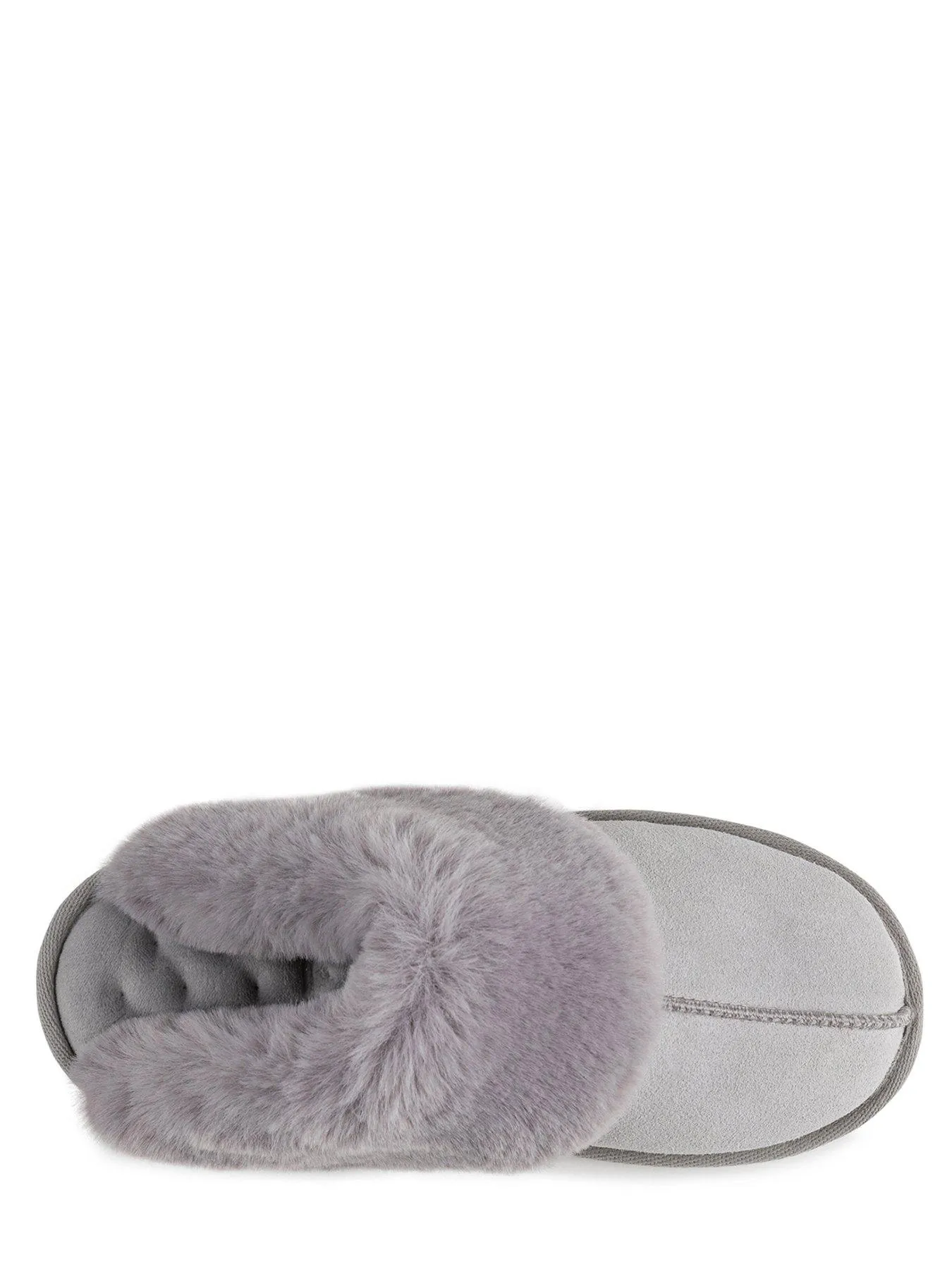 TOTES IsotonerReal Suede Mule Slipper - Grey