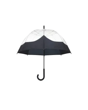 Transparent Moustache Bubble Umbrella Navy