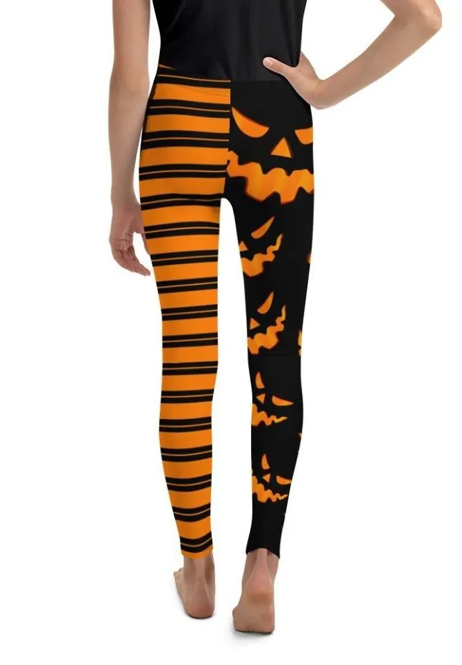 Two Patterned Halloween Youth Leggings