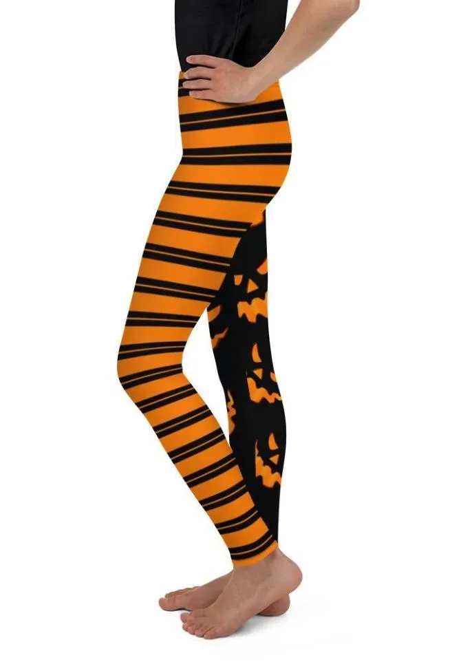 Two Patterned Halloween Youth Leggings