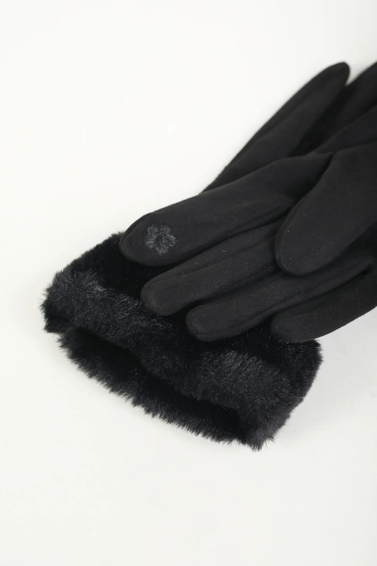 Umbrella & Glove Gift Set in Black Print