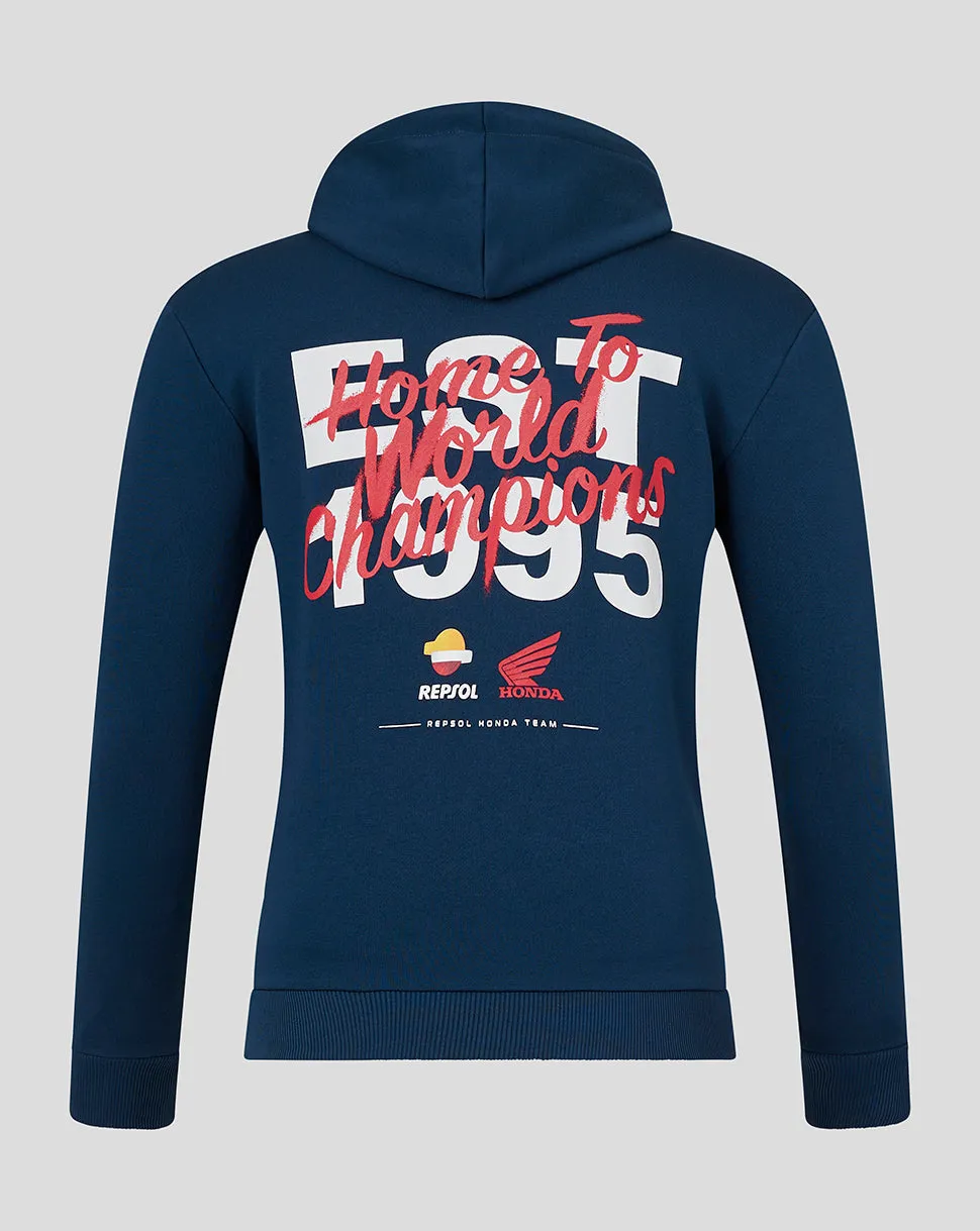 Unisex Honda HRC Repsol World Champions Hoodie - Pageant Blue