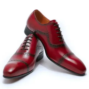 Valentino 1 -  High quality brogue oxford dress shoes for men