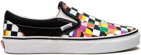 Vans Classic Slip-On Floral Checkerboard sneakers Black