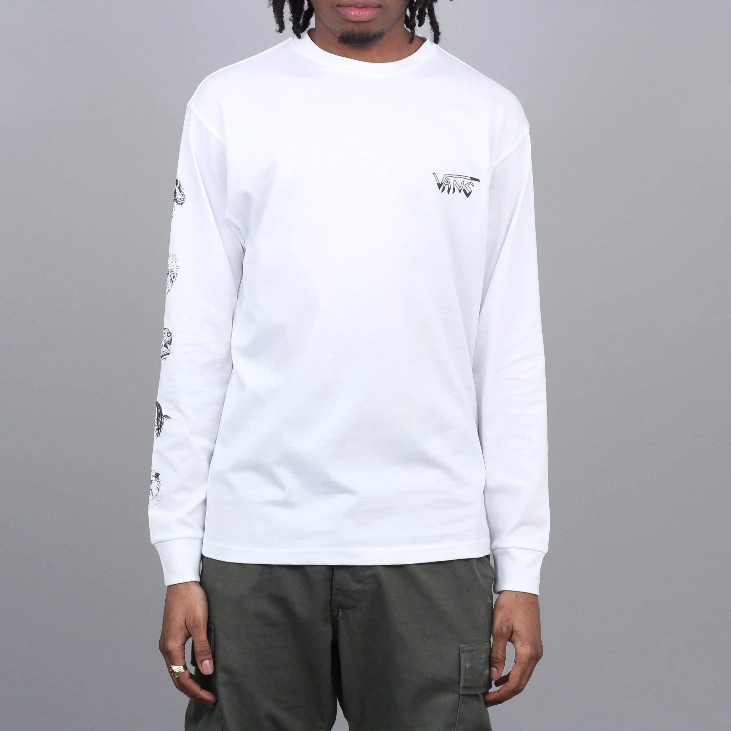 Vans Rowan Zorilla Faces Longsleeve T-Shirt White