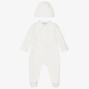 Velour Babygrow & Hat Gift Set