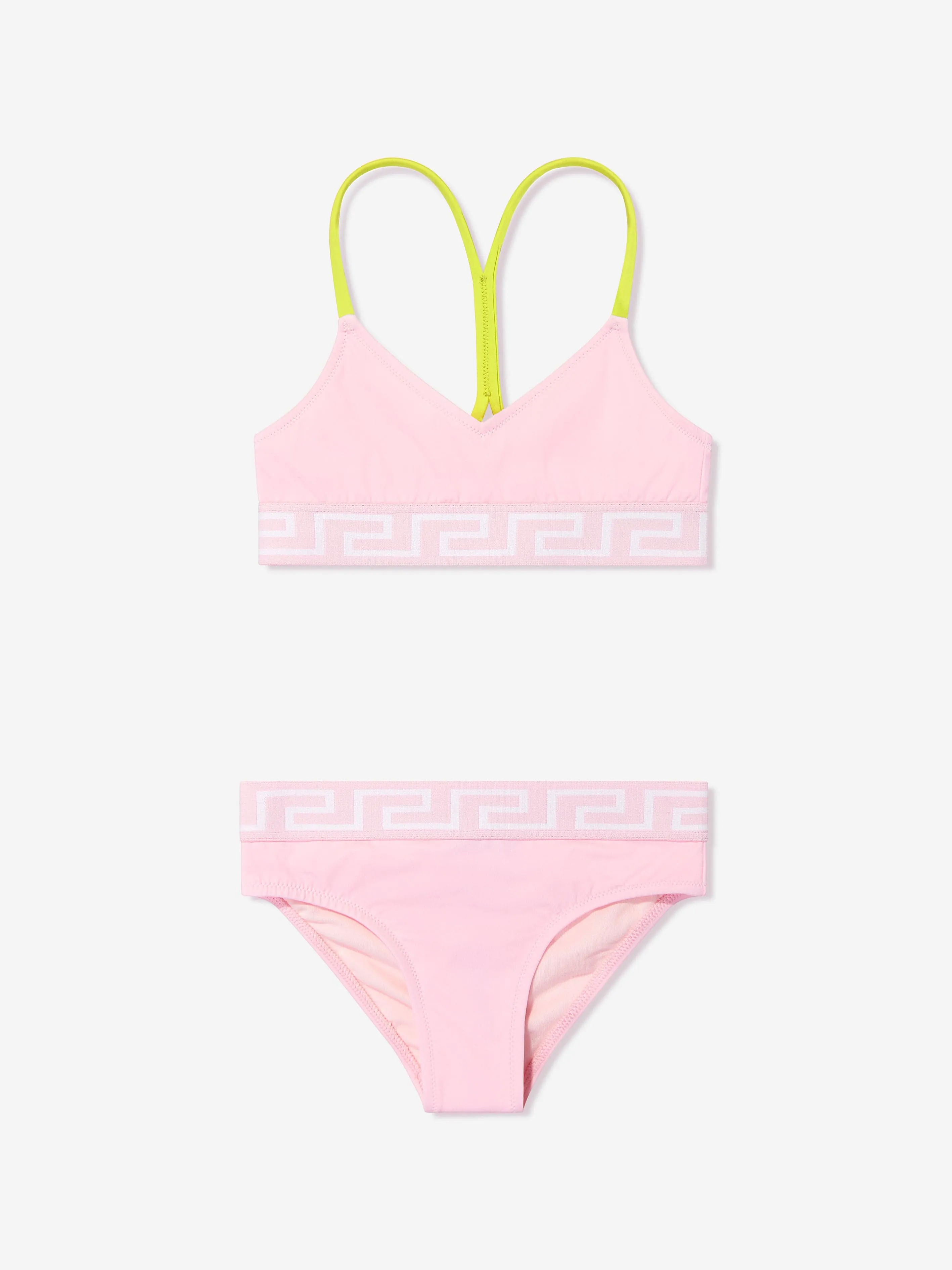 Versace Girls Greca Bikini in Pink