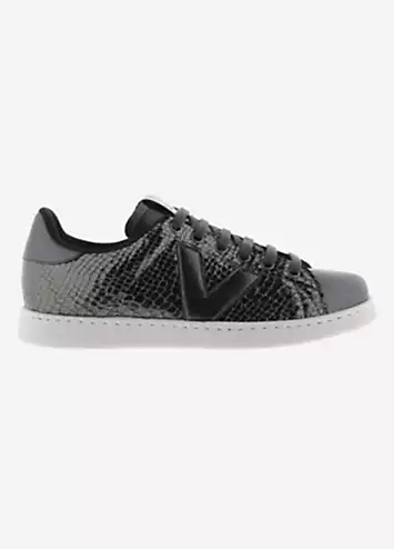 Victoria Tenis Serpiente Metalizada Trainers | Grattan