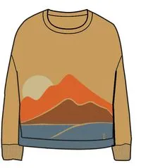 Vista Recycled Knitted Jumper - Amber Gold