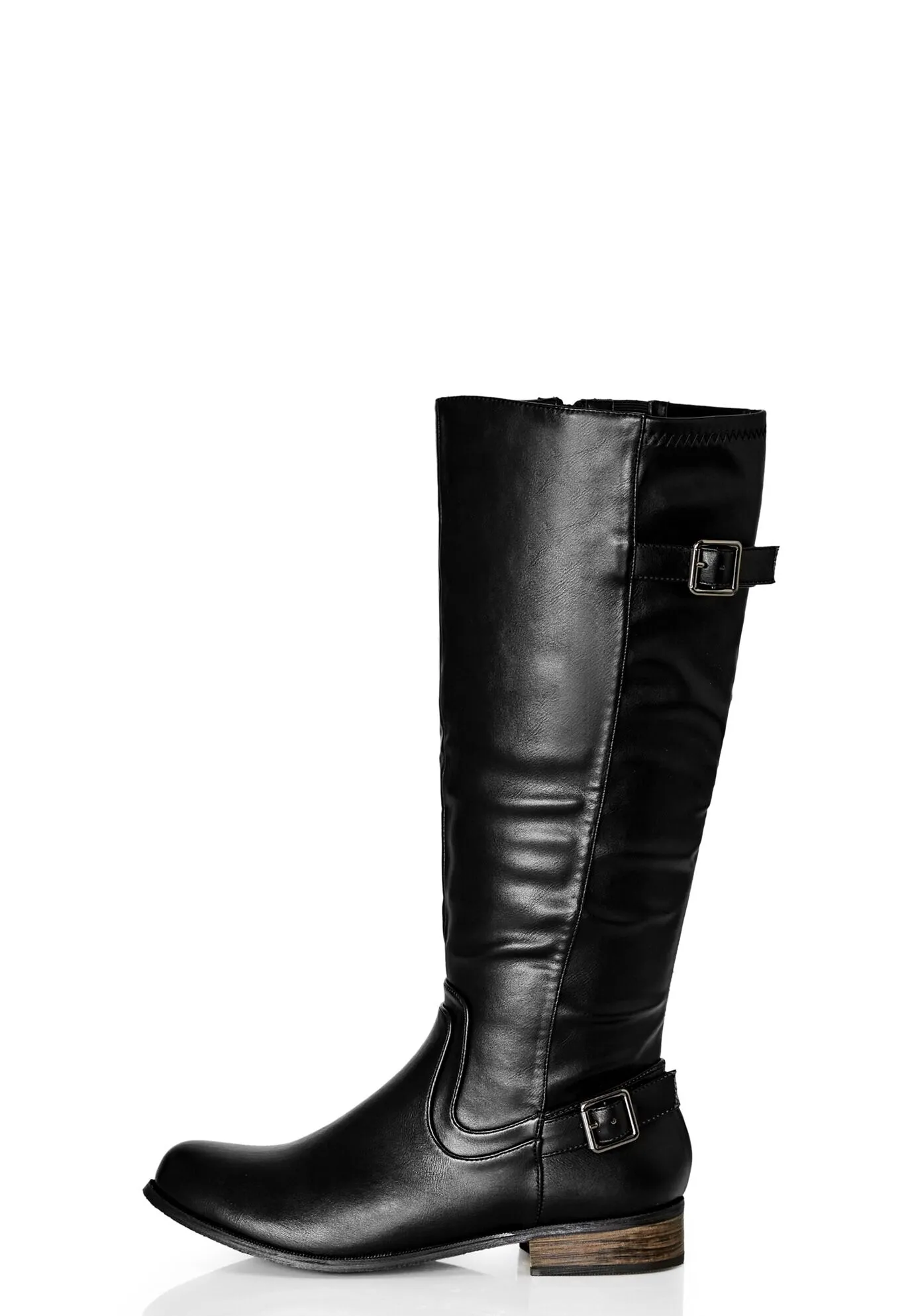 WIDE FIT Cilla Knee Boot - black