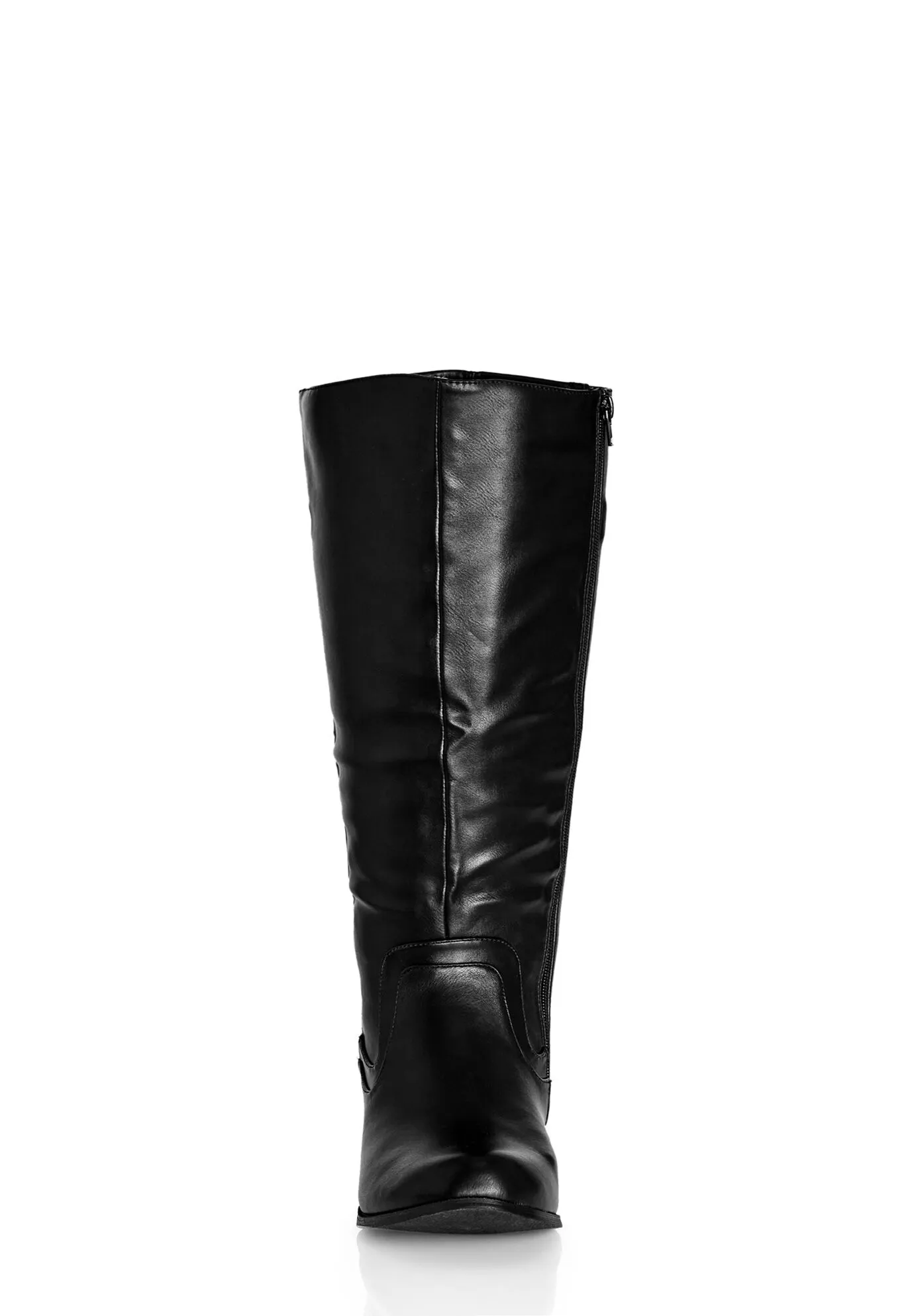 WIDE FIT Cilla Knee Boot - black