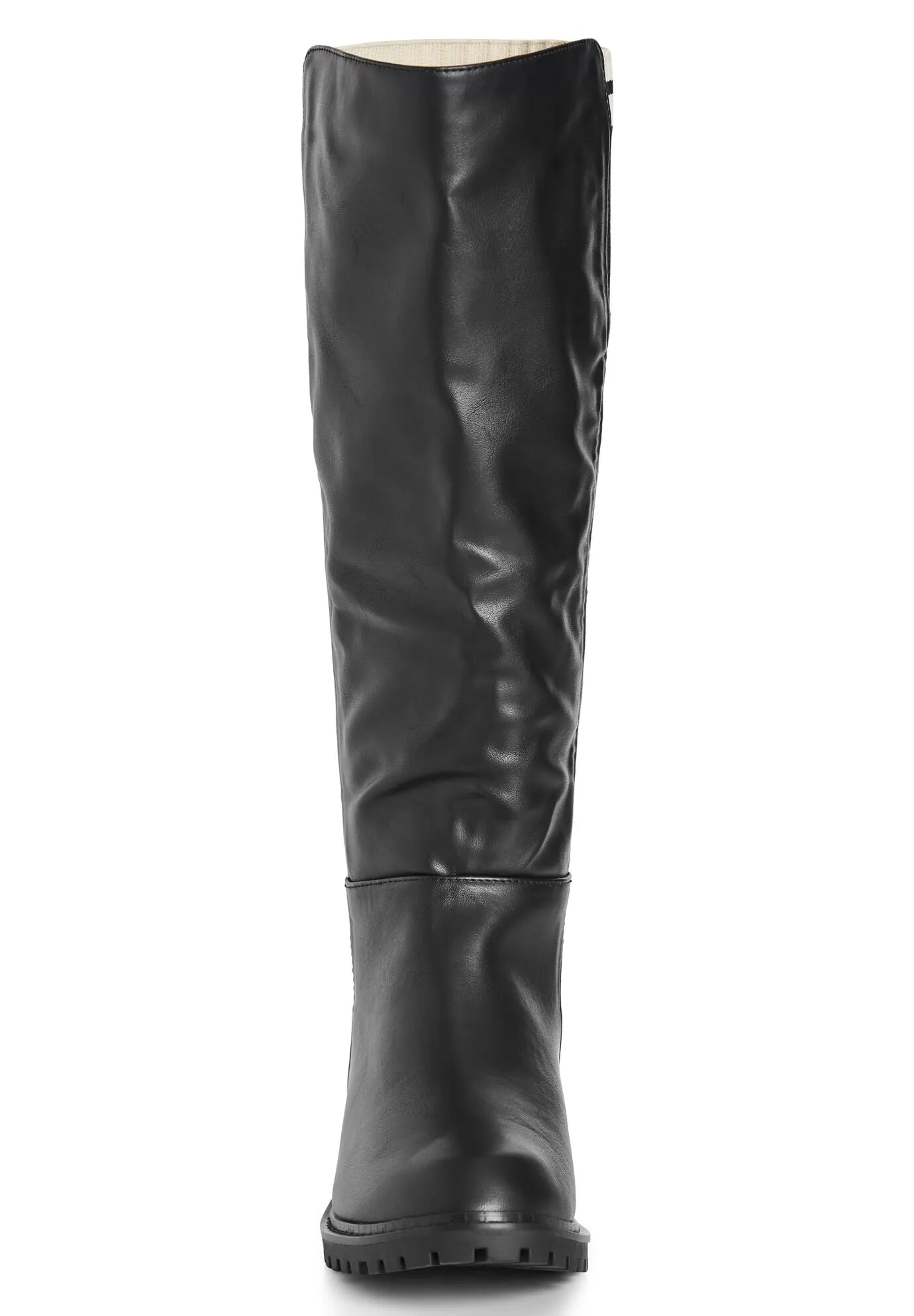 WIDE FIT Elise Knee Boot - black