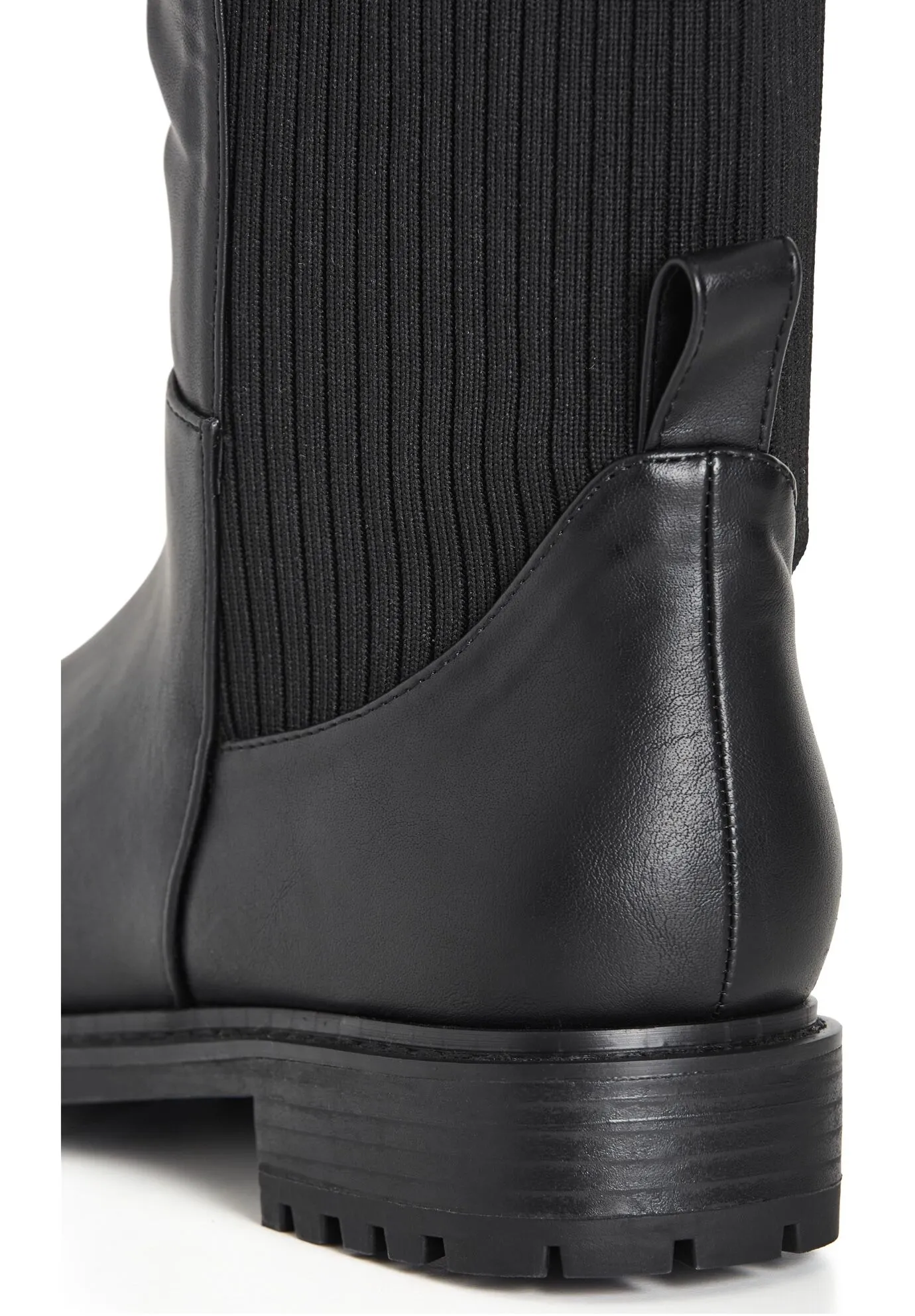 WIDE FIT Elise Knee Boot - black