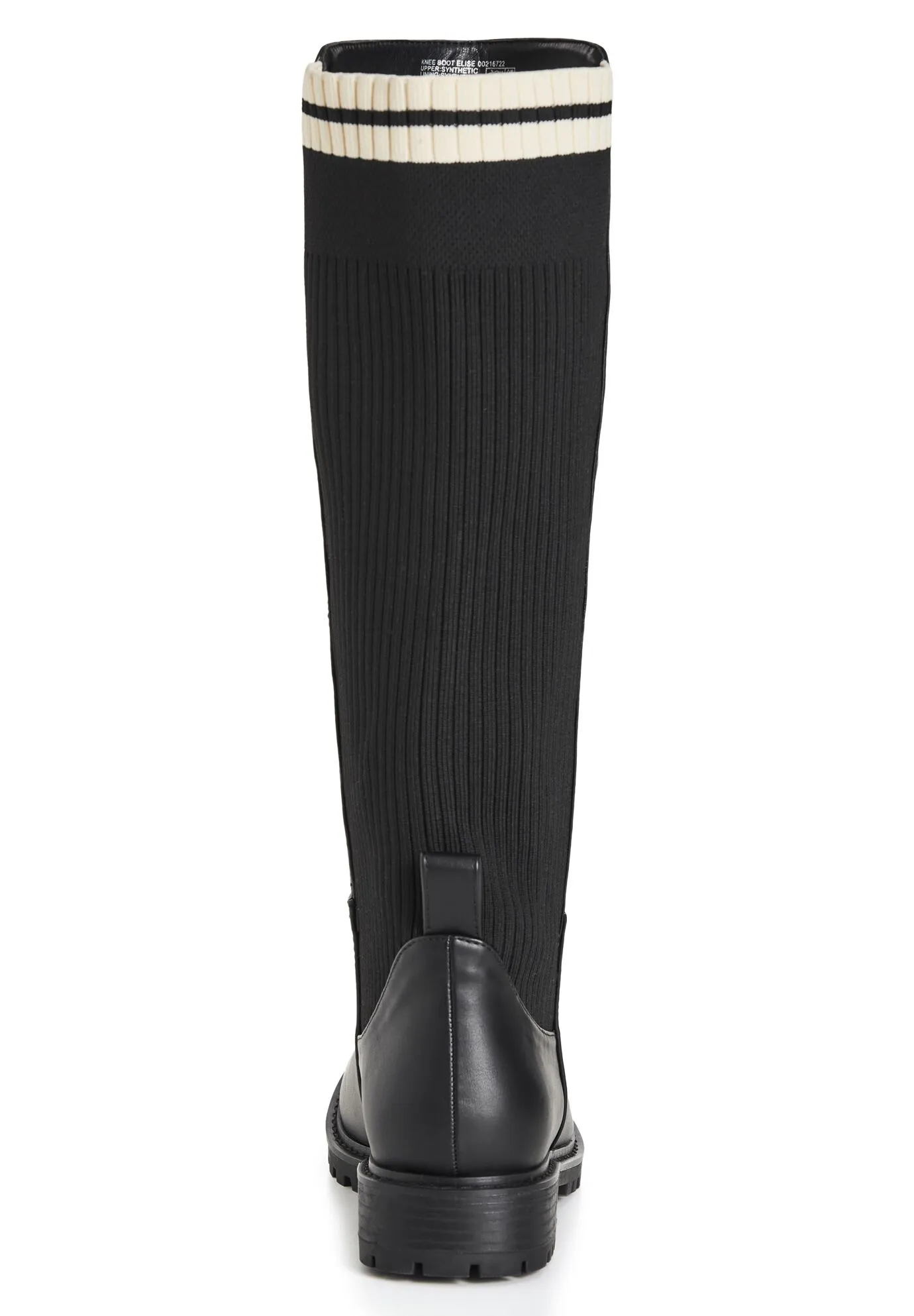 WIDE FIT Elise Knee Boot - black