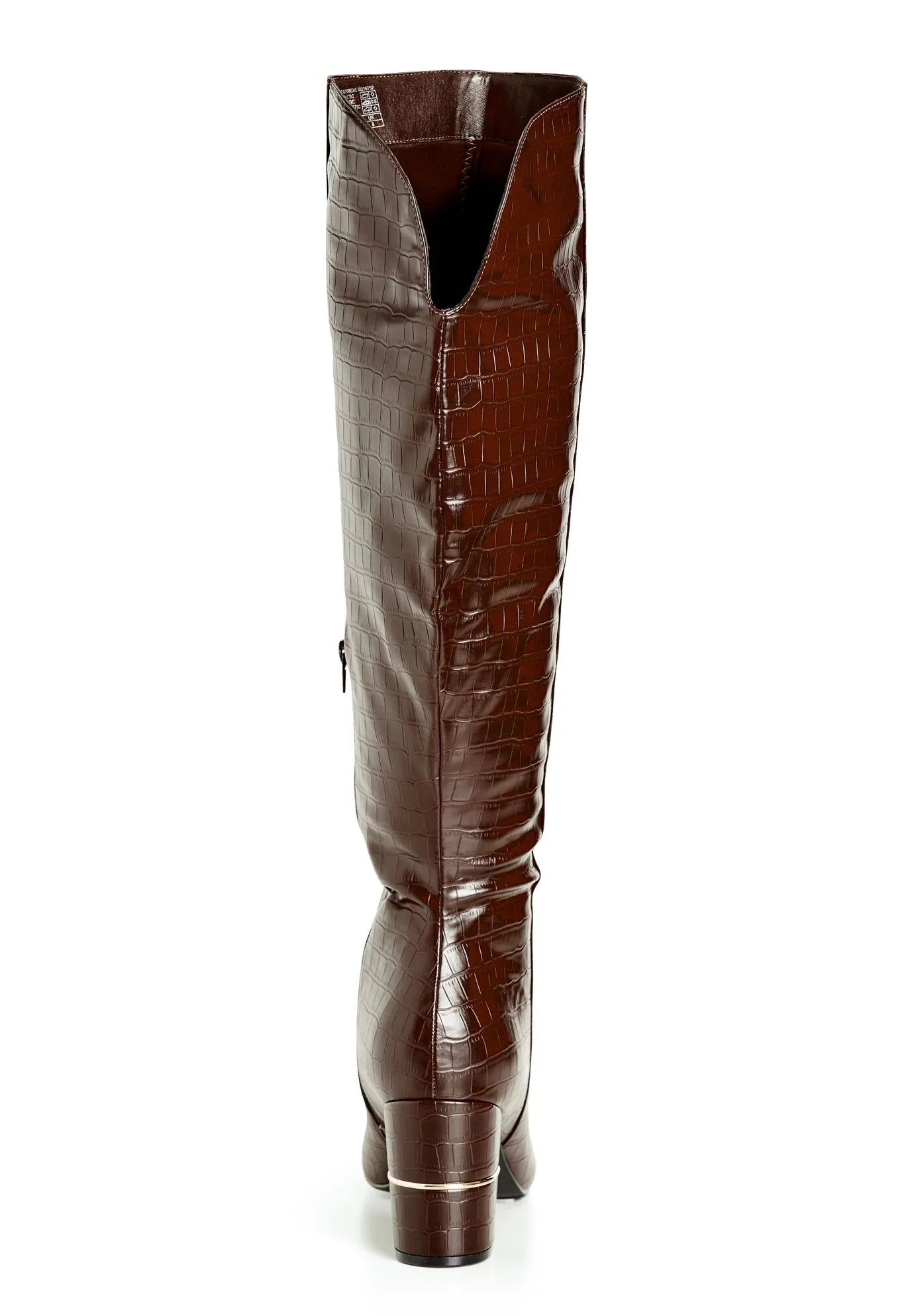 WIDE FIT Geordie Knee Boot - chocolate