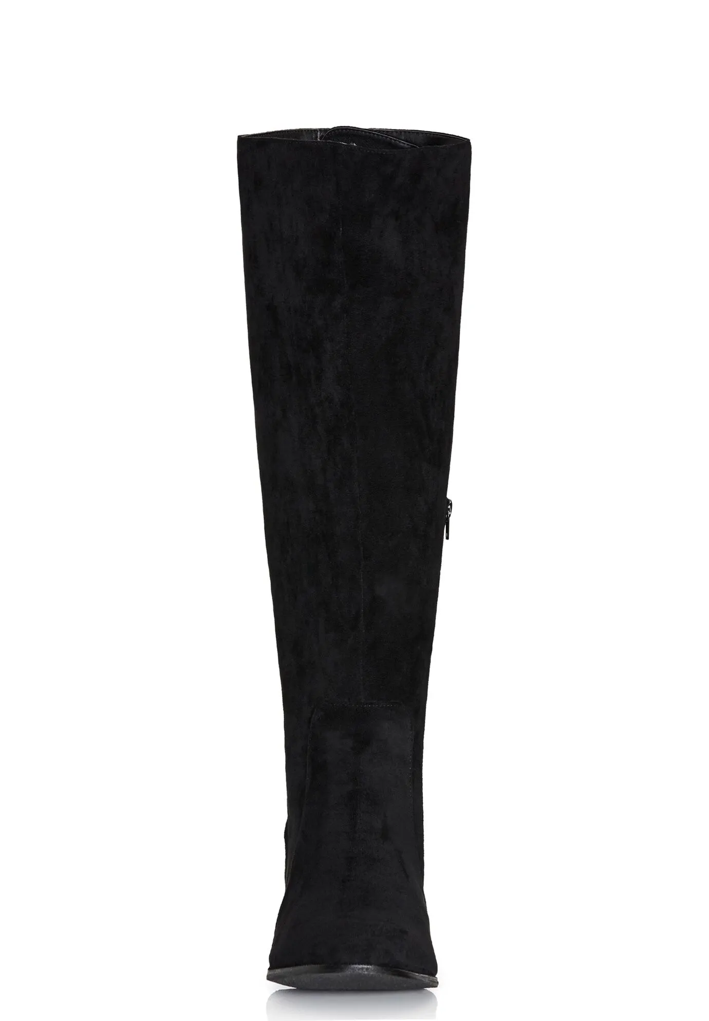 WIDE FIT Perry Flat Knee Boot - black