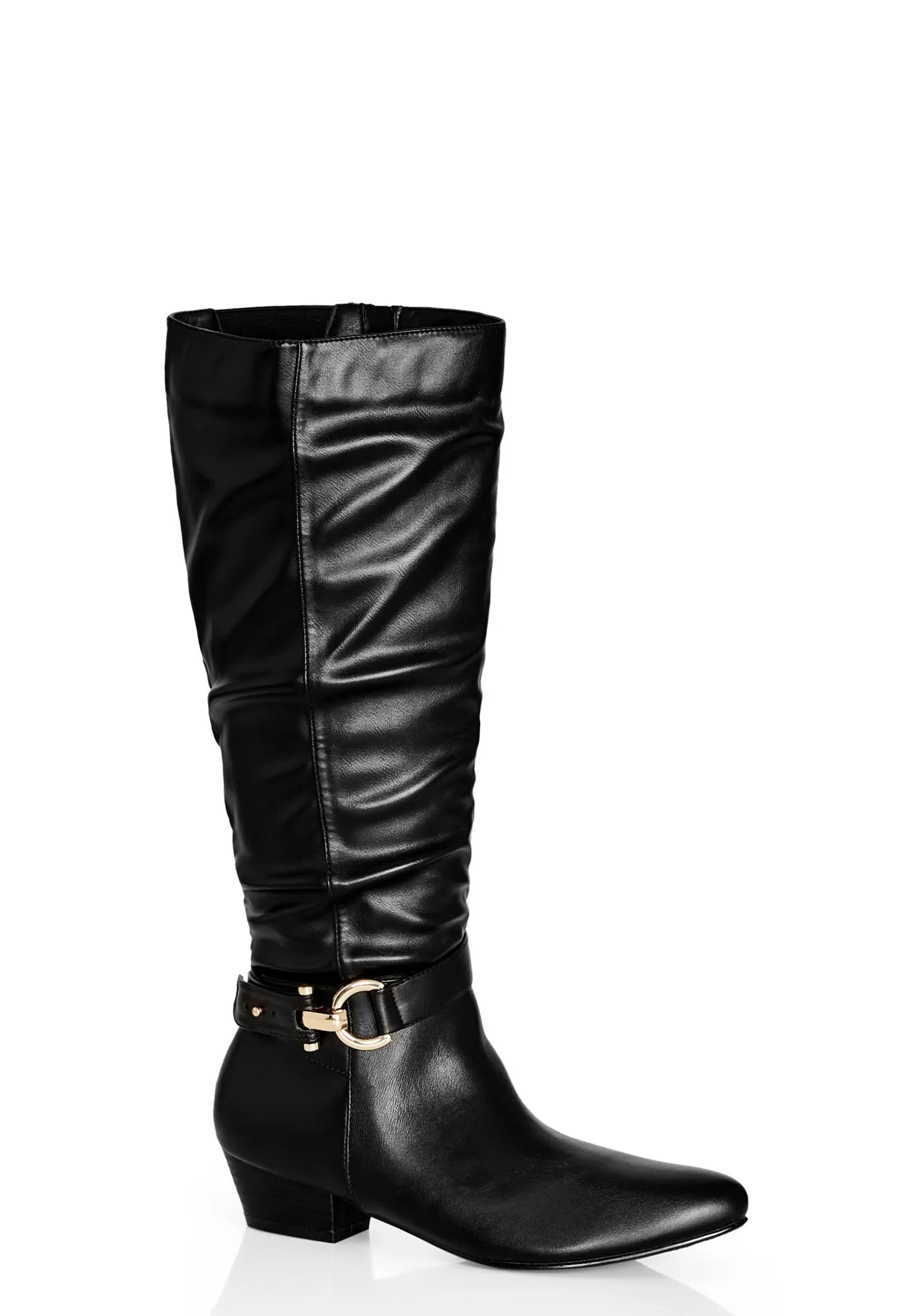 WIDE FIT Rialta Knee Boot - black