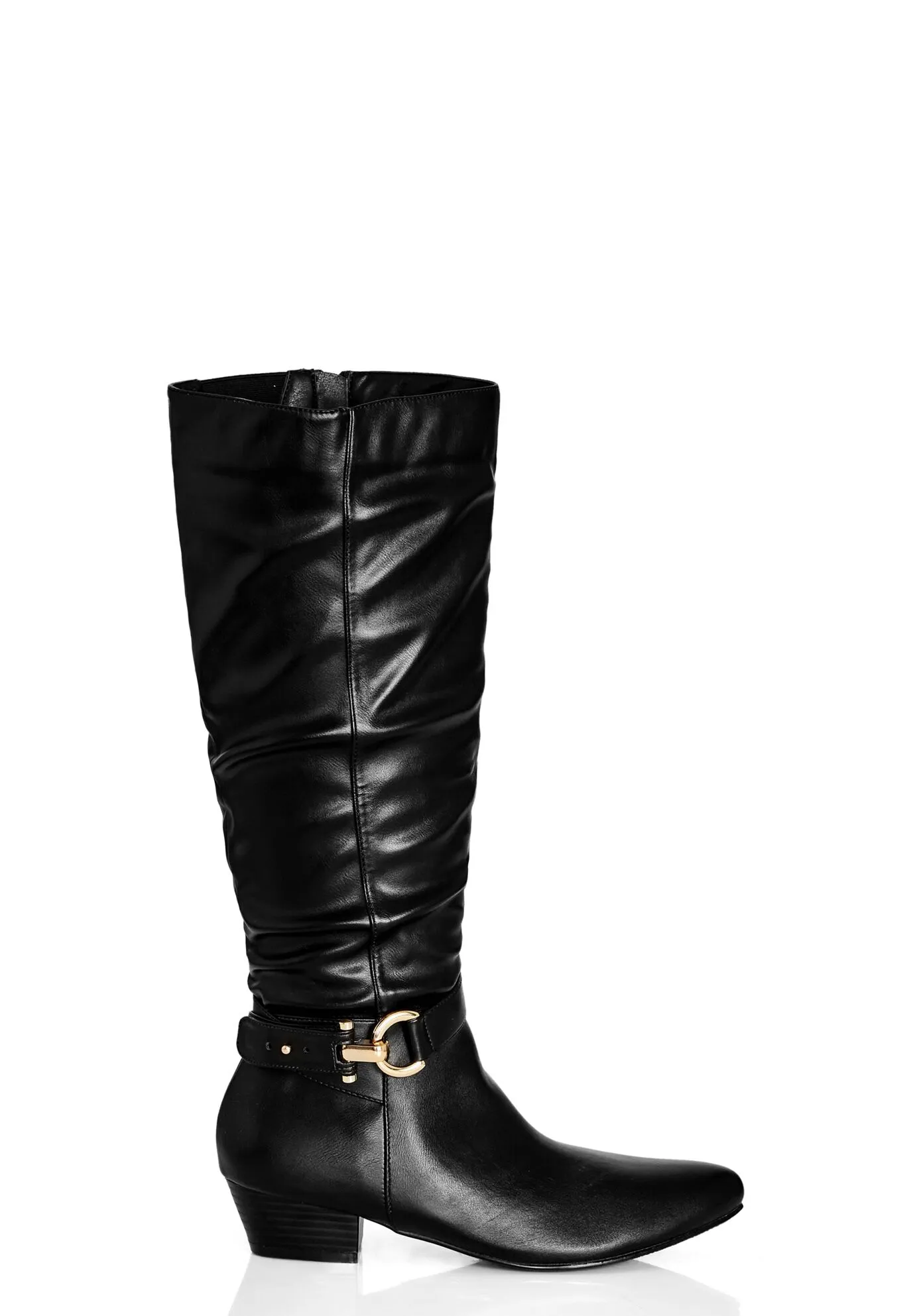 WIDE FIT Rialta Knee Boot - black