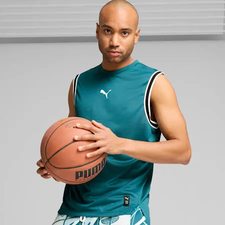 Winning Shot Men's Mesh Basketball Tank | Cold Green | PUMA New Arrivals | PUMA 