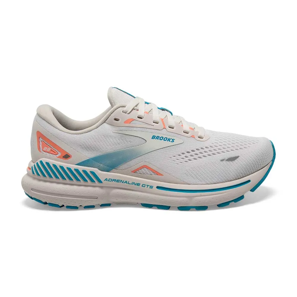 Women's Adrenaline GTS 23 Running Shoe - Coconut/Papaya/Blue - Regular (B)