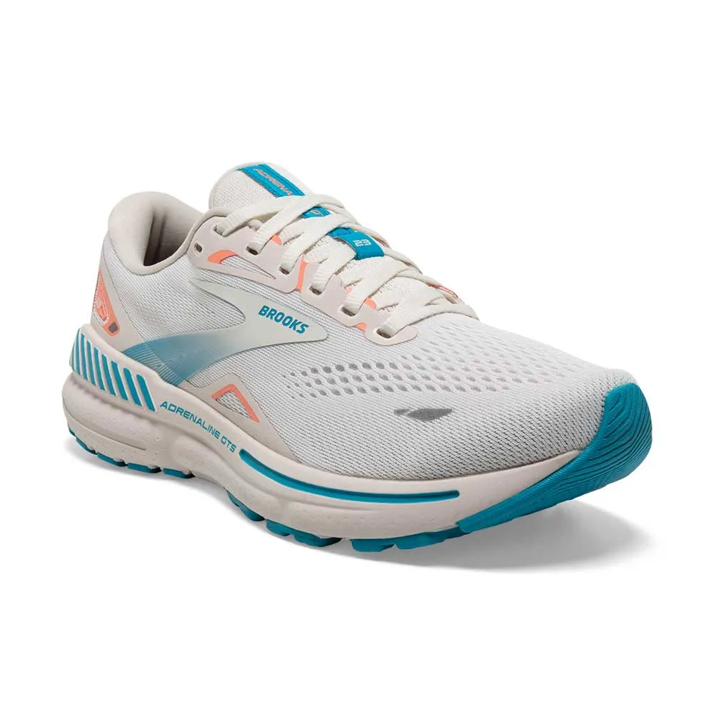 Women's Adrenaline GTS 23 Running Shoe - Coconut/Papaya/Blue - Regular (B)