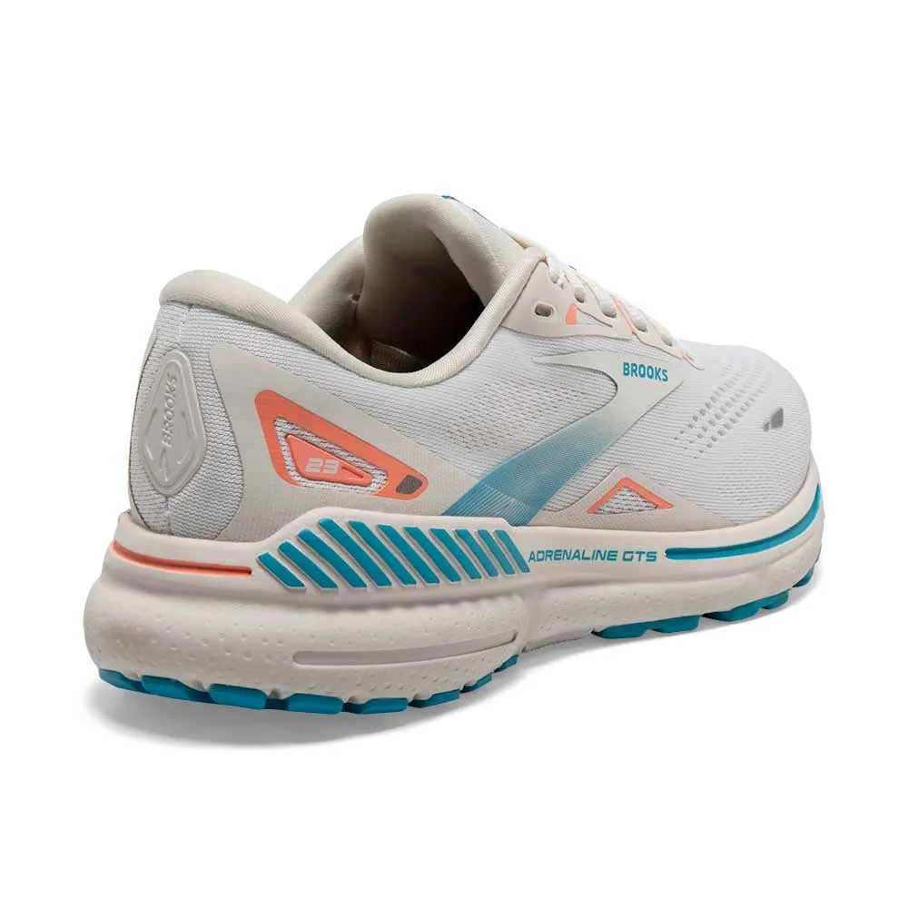 Women's Adrenaline GTS 23 Running Shoe - Coconut/Papaya/Blue - Regular (B)