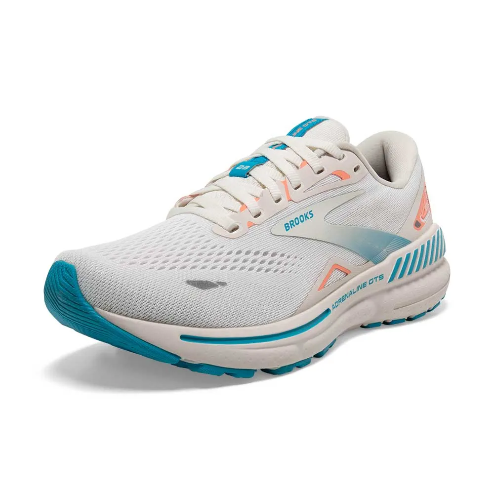 Women's Adrenaline GTS 23 Running Shoe - Coconut/Papaya/Blue - Regular (B)