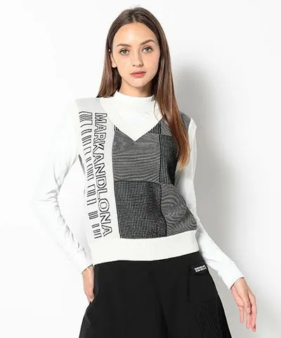 Women's CD9-BPVK knit vest WHITE